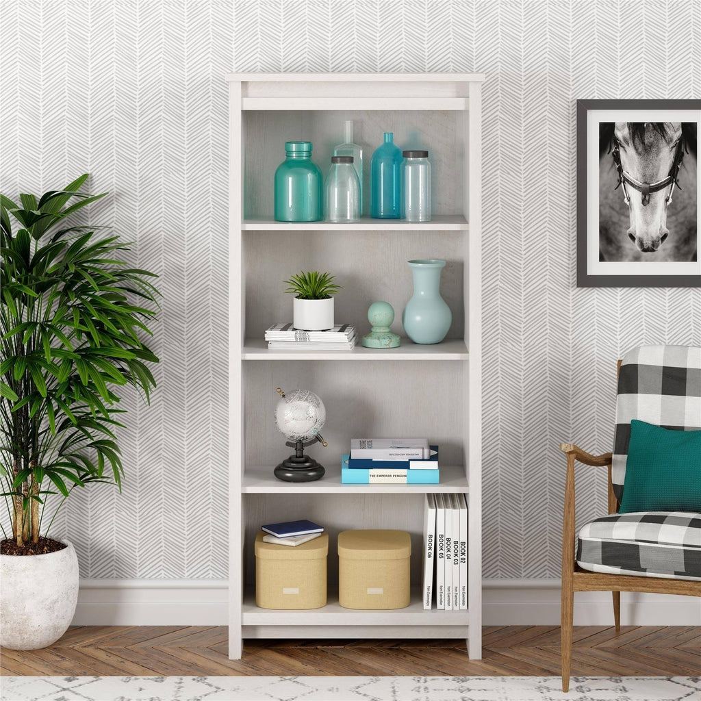 Gray Oak 4 Shelf Bookcase X682800