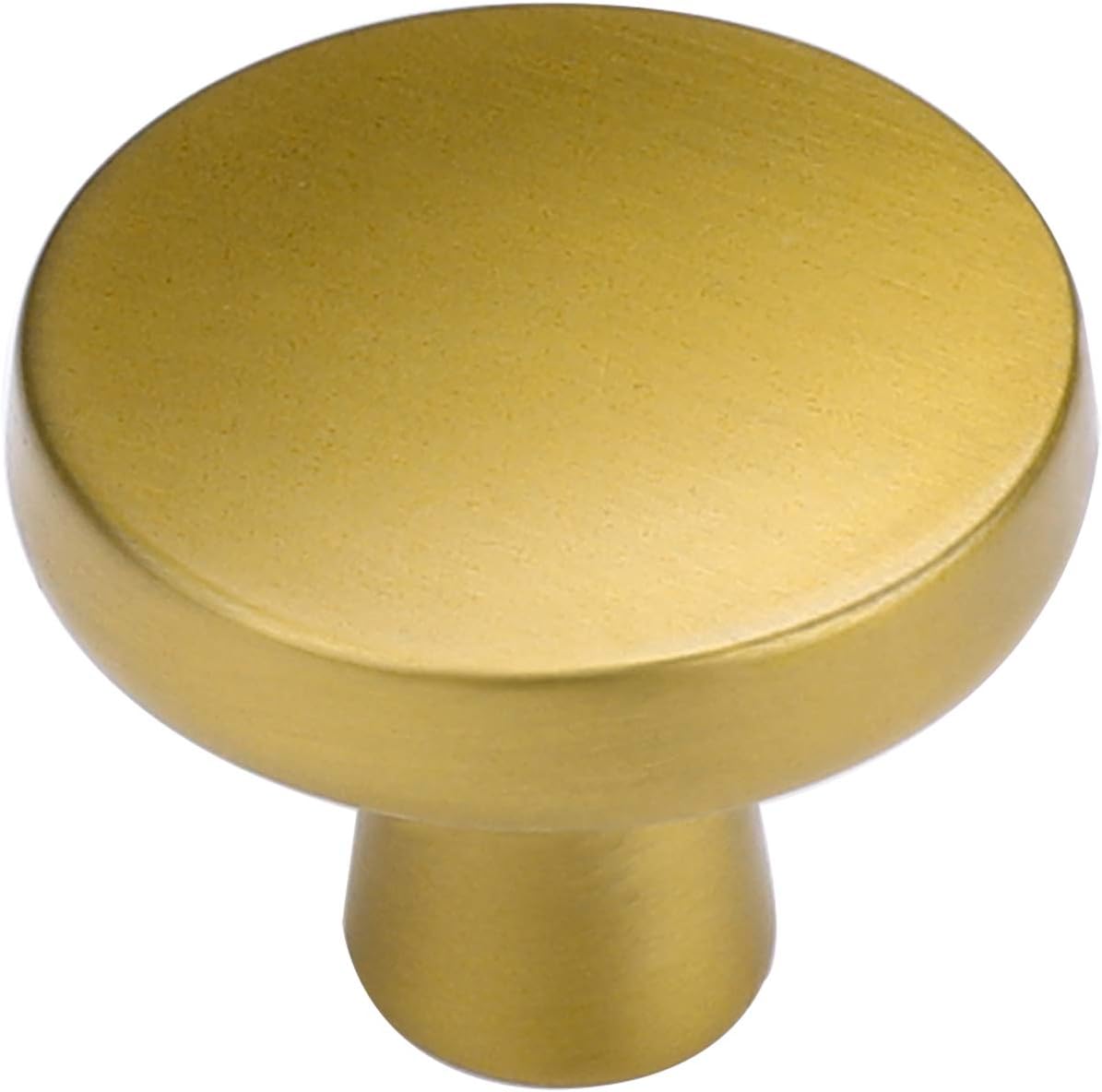 Brushed Brass Cabinet Knobs 10 Pack G8305