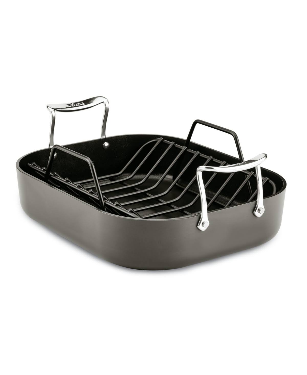 Grey Roaster with Rack, 11 X14 in X8751