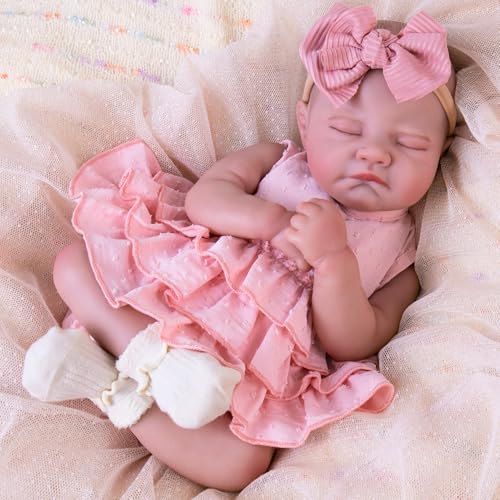 20-Inch Reborn Baby Doll with Poseable Limbs and Feeding Kit S6235