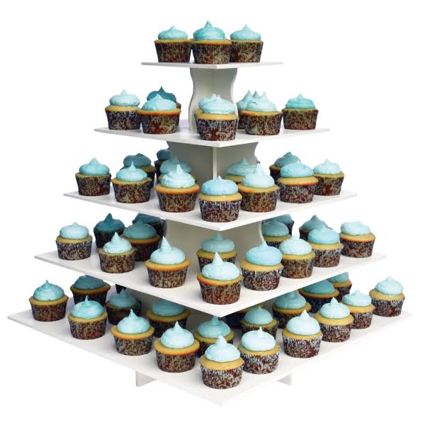 5 Tier Square Cupcake Tower H427770