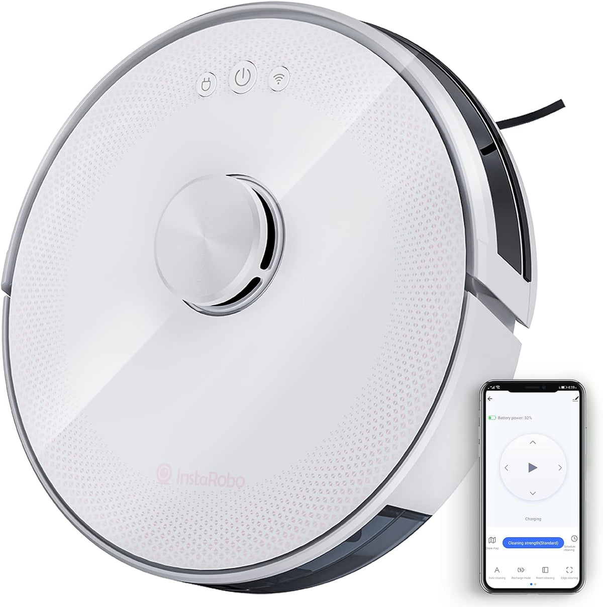 Robot Vacuum Cleaner with Precise Navigation, 2 in 1 Vacuum and Mop, Smart Mapping (Blue) O600