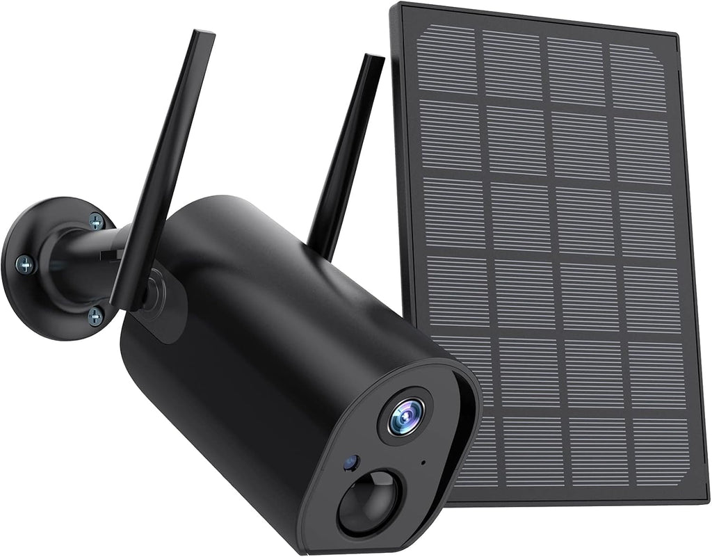Solar Security Camera Outdoor Wireless WiFi 1080P Night Vision IP65 W9110