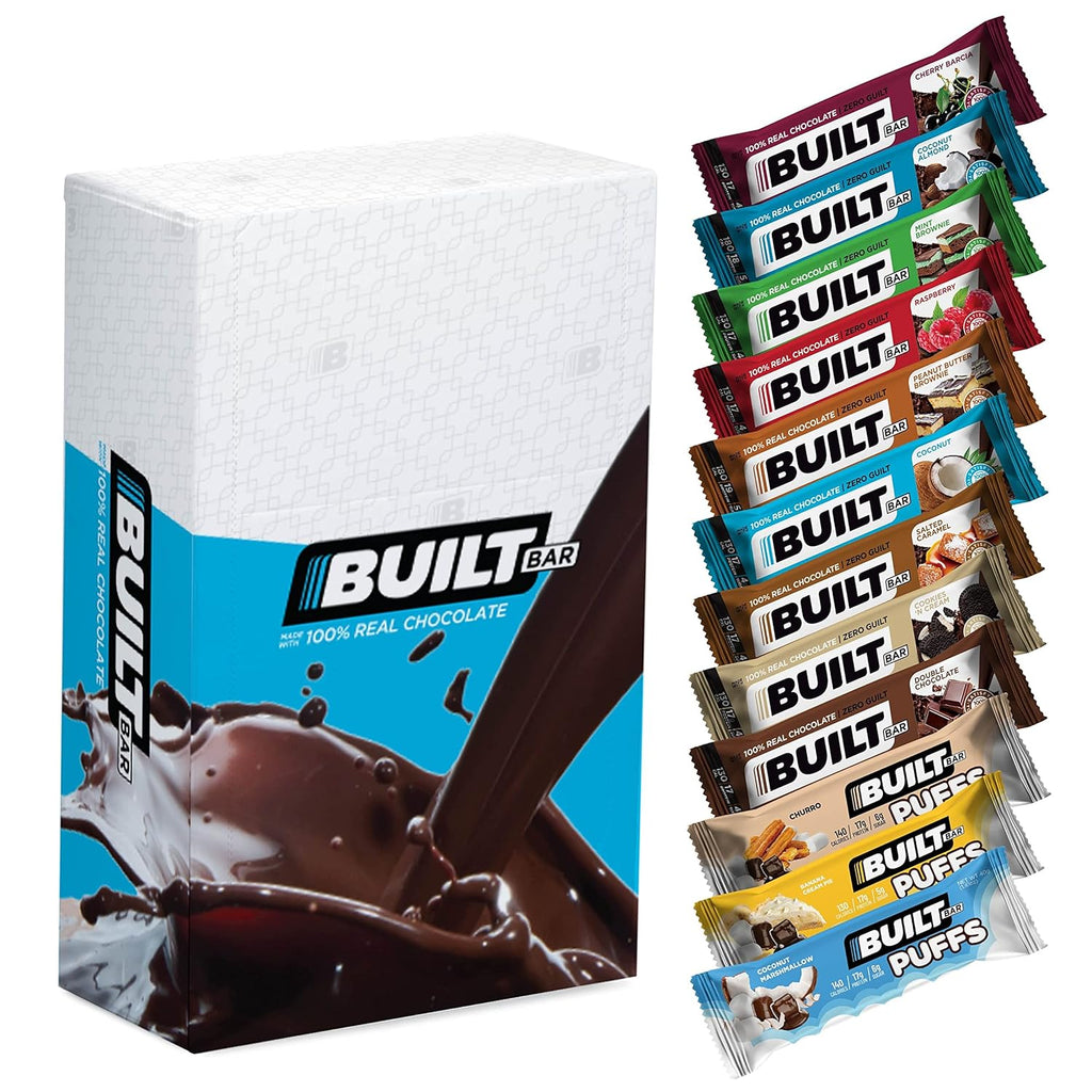 12 Pack High Protein Bars Covered in Real Chocolate Gluten Free Z16546
