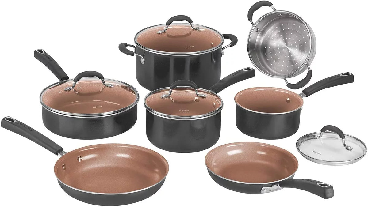 11pc Non-Stick Ceramic Cookware Set U67663