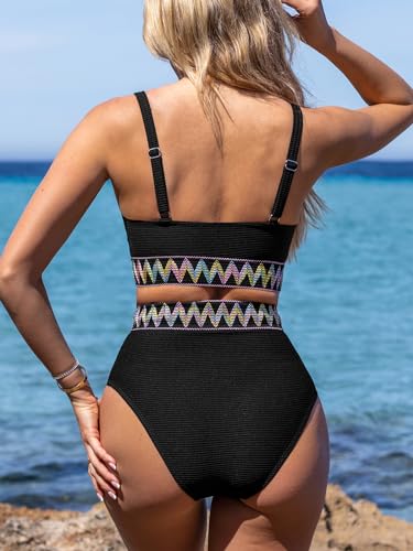 Women's Two Piece Bikini Set High Waisted V Neck V331