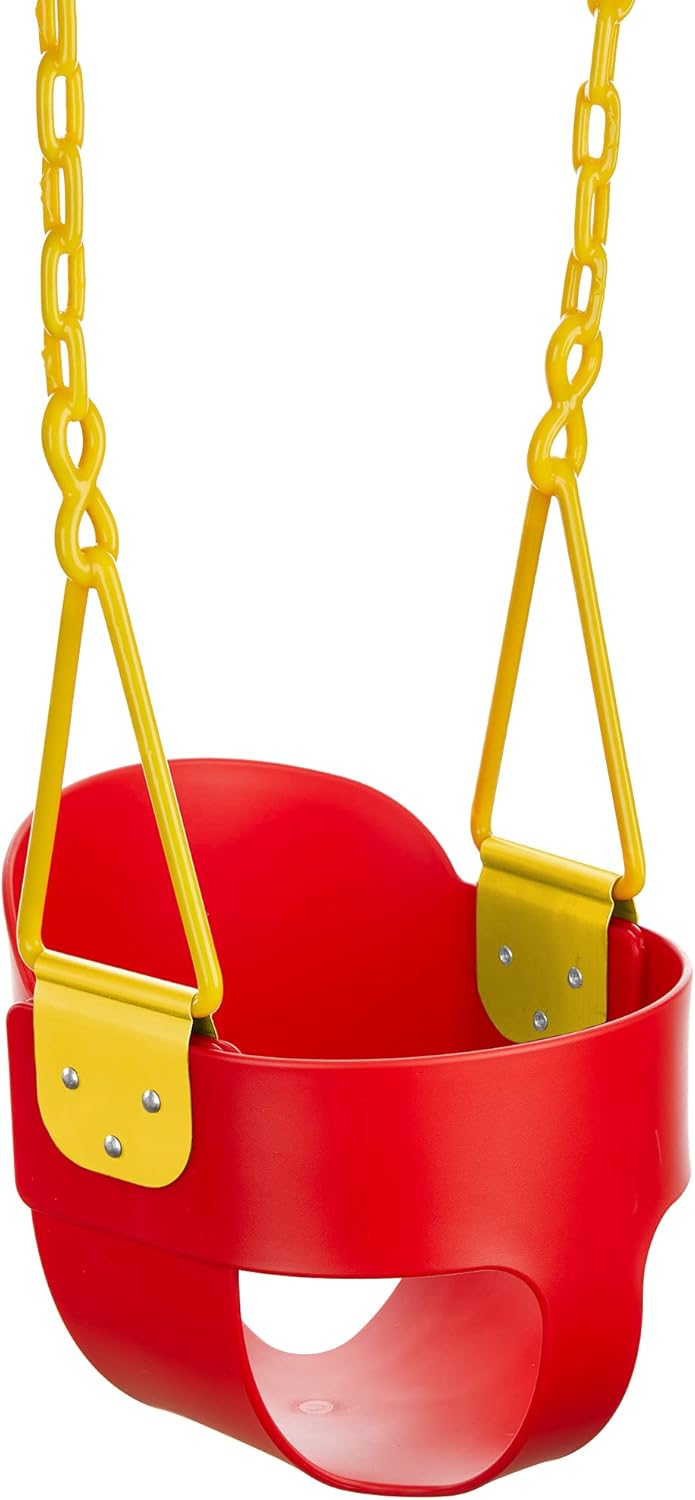 Blue Full Bucket Toddler Swing with Carabiners I403751