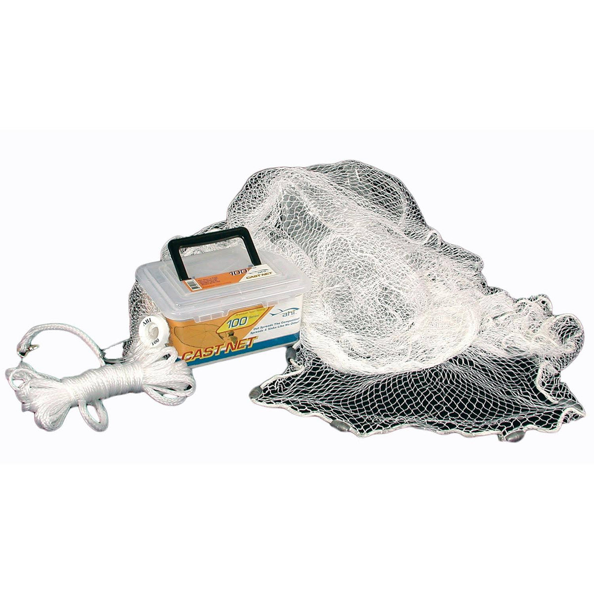 White Nylon Cast Net 4 ft 3/8x22 Mesh T390768
