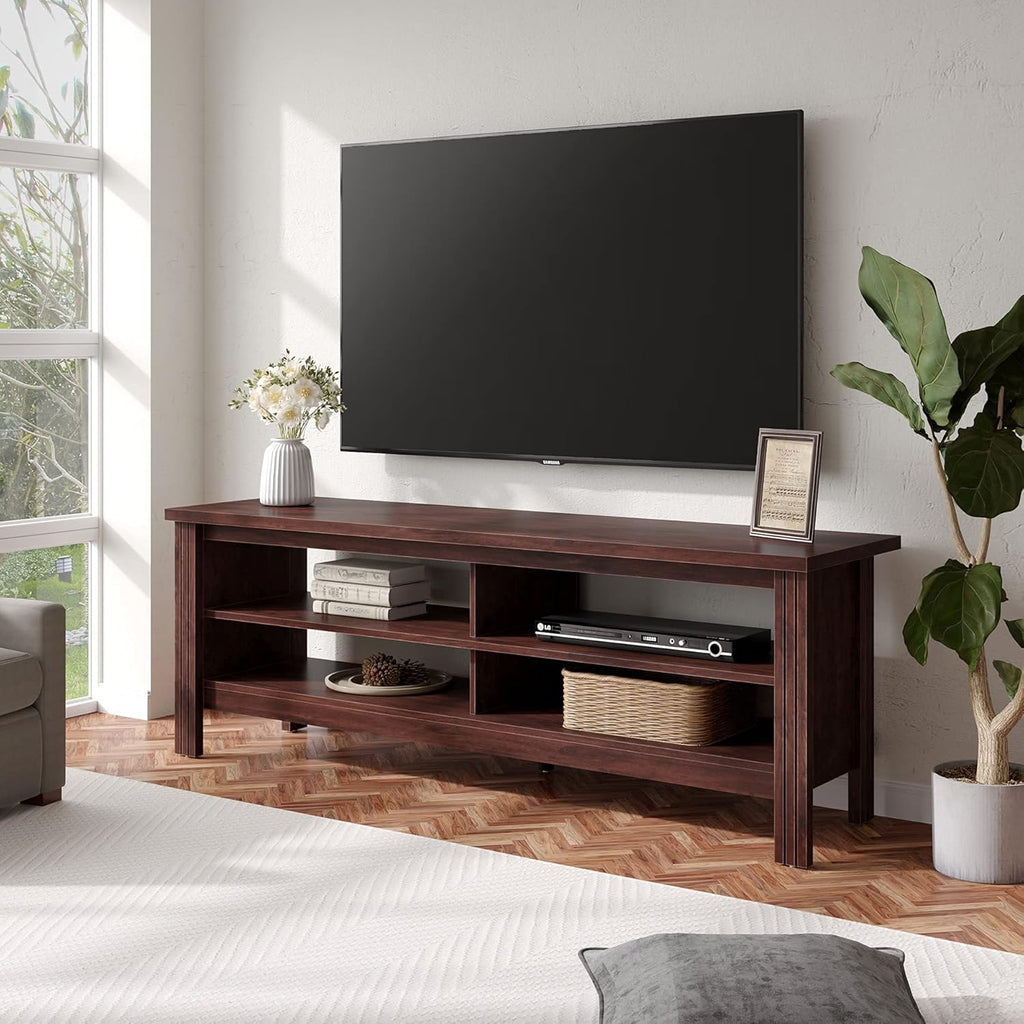 Black 75 Inch Fireplace TV Stand with Storage G80977