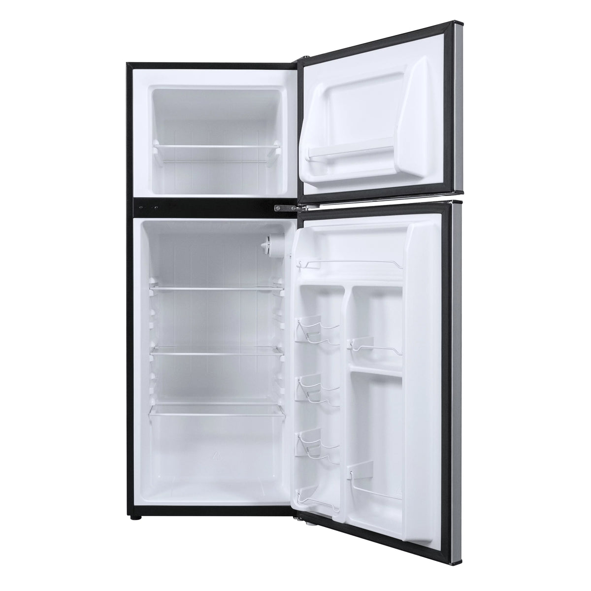 Stainless Steel Two Door Mini Refrigerator with Freezer X70897