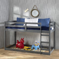 Gray Twin Loft Bed Wood M105