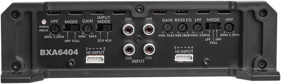 640W Peak 2-Ohm Stable 4-Channel Car Audio Amplifier J1159