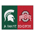 Michigan State Ohio State 33.75 inch x 42.5 inch Nylon Non-Skid Mat T6624