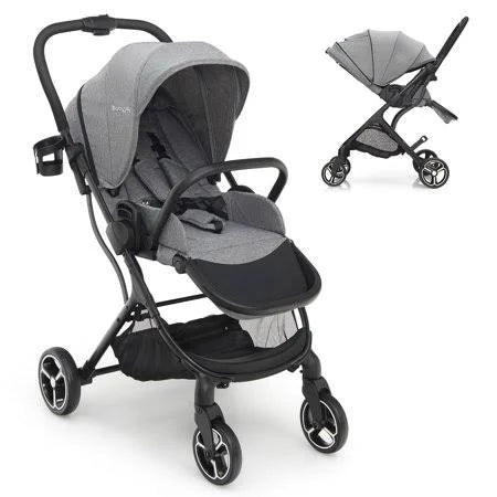 Foldable Baby Stroller with Reversible Reclining Seat R171282