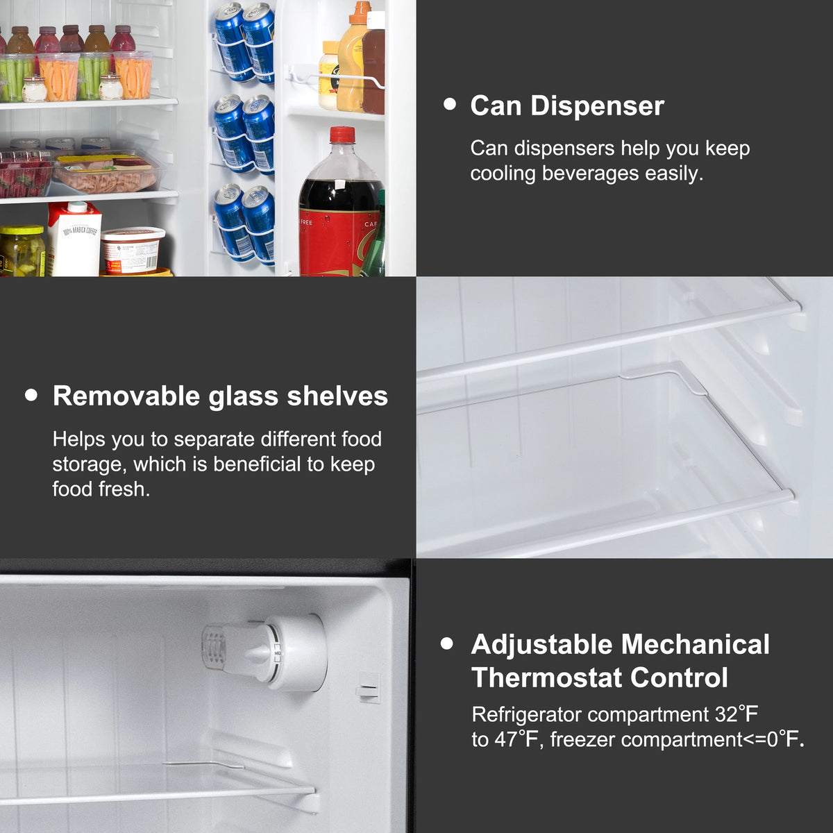 Stainless Steel Two Door Mini Refrigerator with Freezer X70897