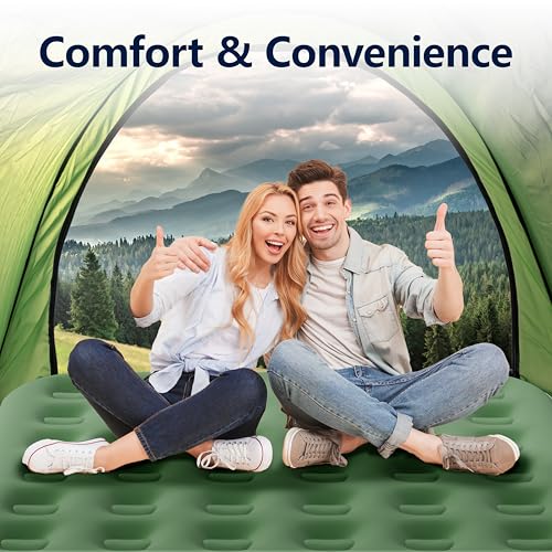 Queen Size Gray Inflatable Air Mattress with Pump M186595