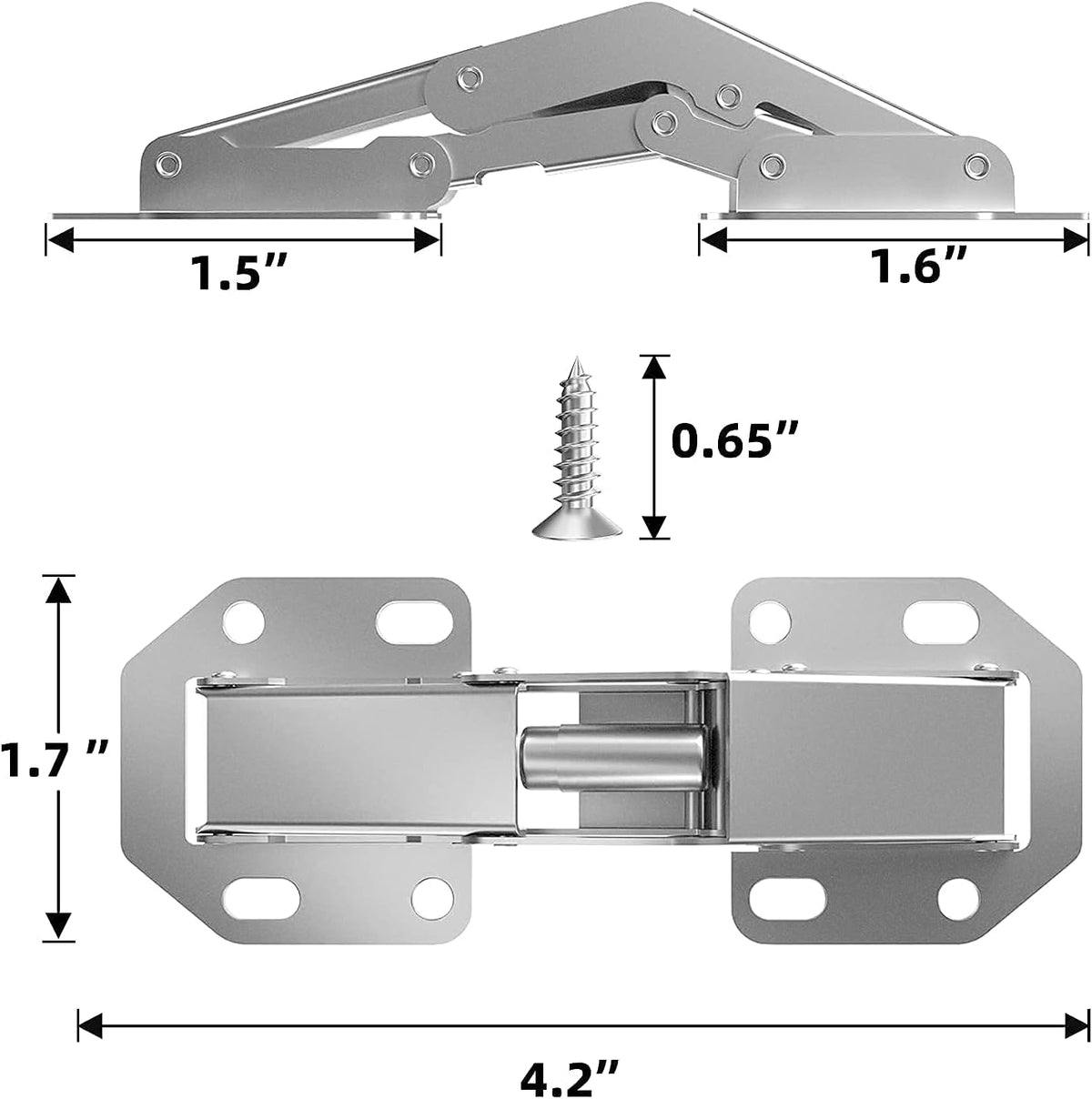 8-Pack Frameless Cabinet Hinges M910657