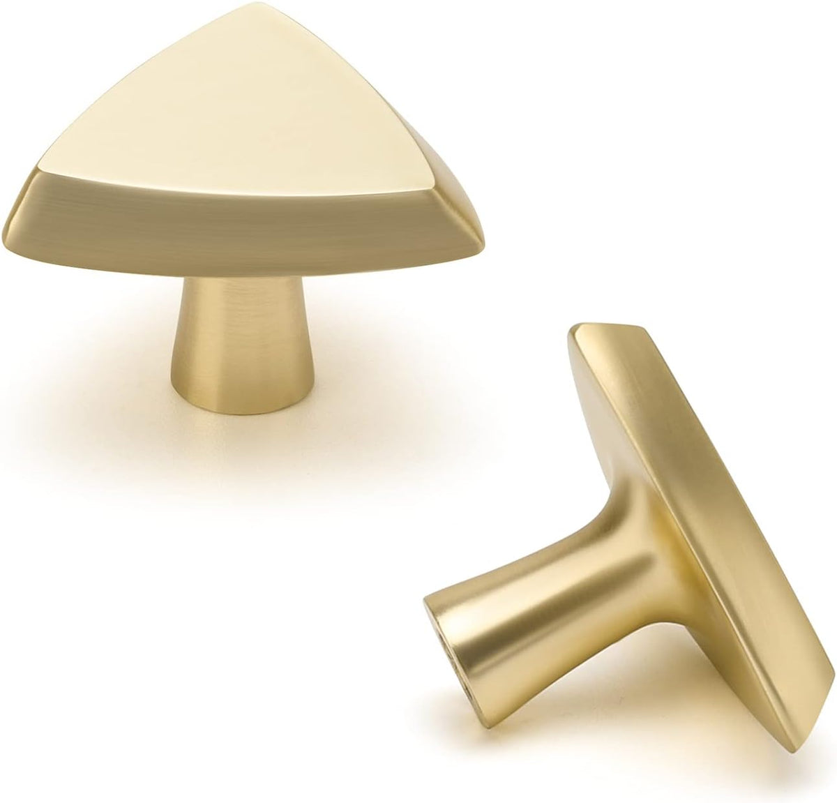 Brushed Brass Cabinet Knobs 10 Pack G8305