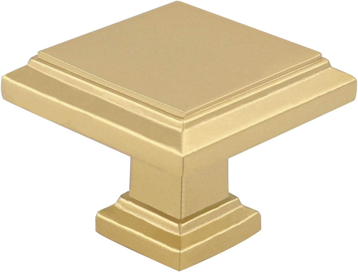 Brushed Brass Cabinet Knobs 10 Pack G8305