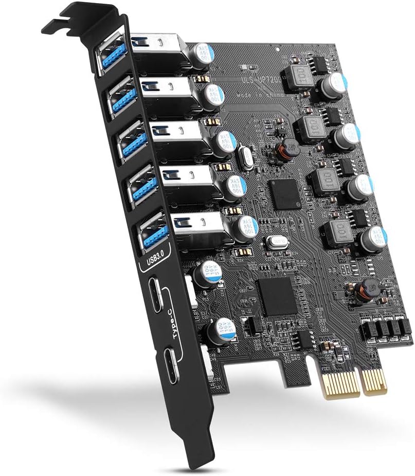 PCI-E to USB 3.0 7-Port Expansion Card D702
