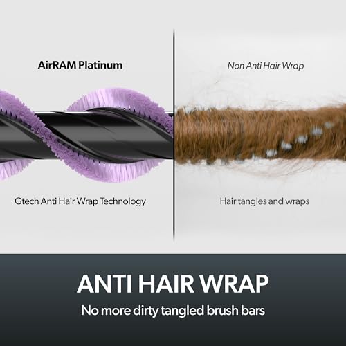 Cordless Vacuum Cleaner with Anti-Hair Wrap Brush Bar and Rechargeable 22v Li-ion Battery R1113