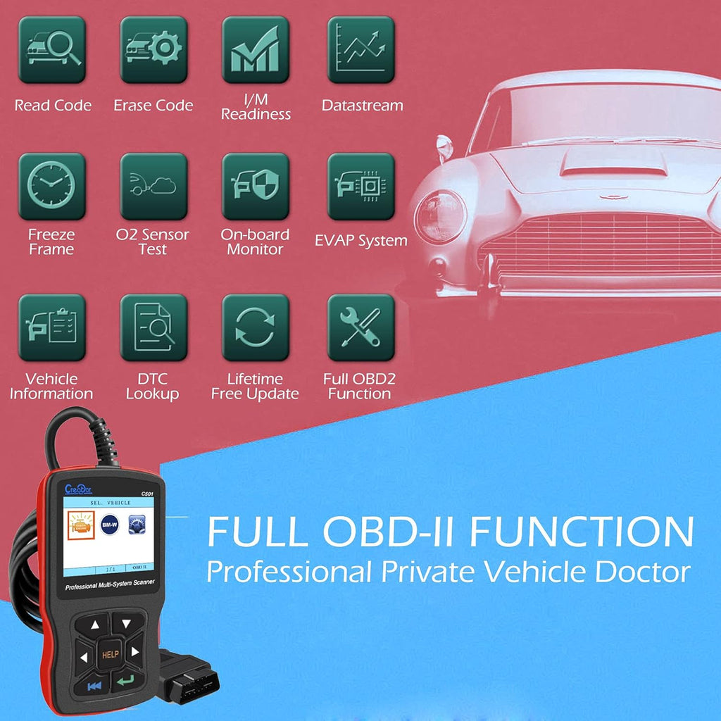 OBD2 Scanner Multi System Scan Tool D82306