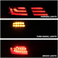 Black LED Tail Lights Brake Lamps Left+Right Q324