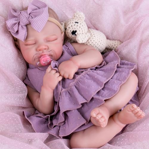 20-Inch Reborn Baby Doll with Poseable Limbs and Feeding Kit S6235
