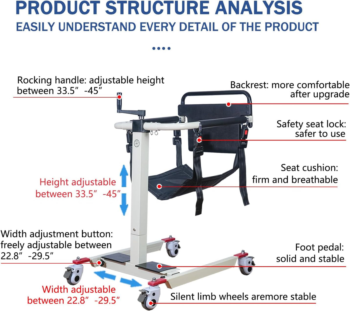 Patient Lift Transfer Chair A502209