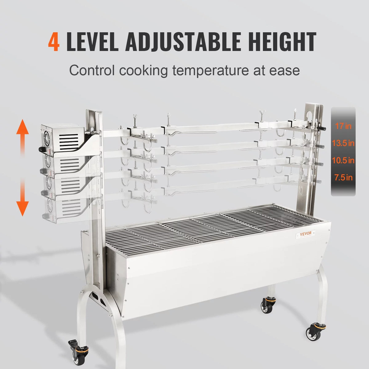 50W 90lbs Rotisserie BBQ Grill S85603