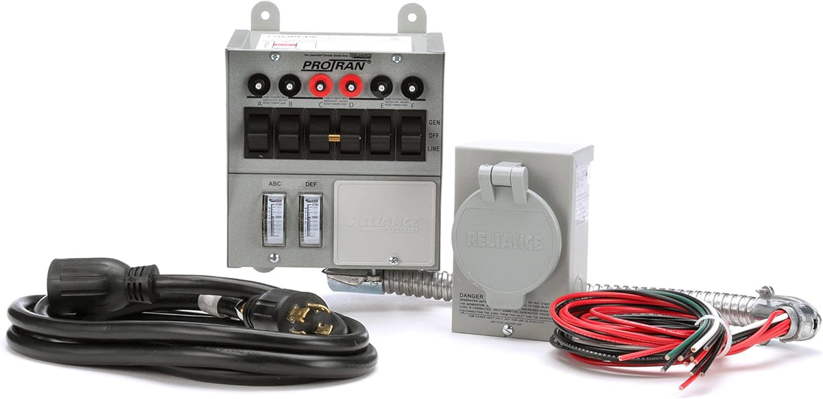 30 Amp 6-Circuit Transfer Switch Kit for Generators D532357