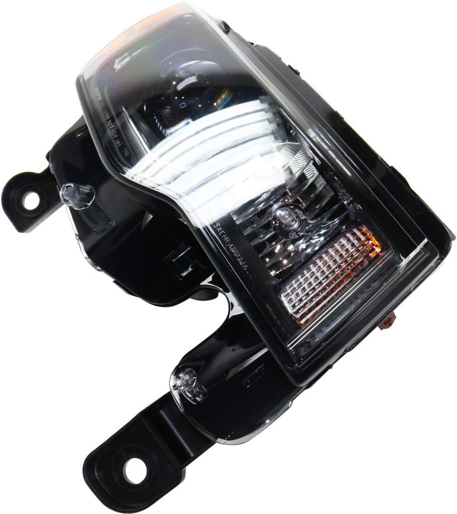 Jeep Grand Cherokee Passenger Side Black Bezel Halogen Headlight Assembly V45479