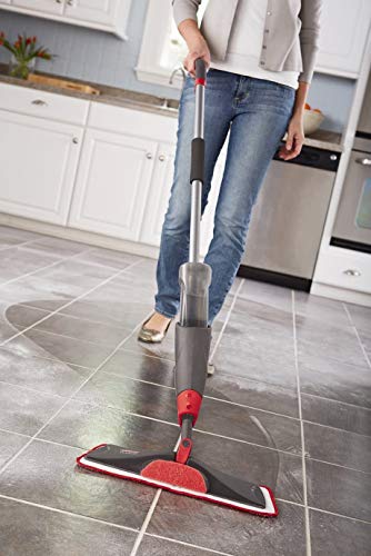 Spray Mop Floor Cleaning Kit with 3 Reusable Microfiber Wet Pads and 1 Refillable Bottle Z831026