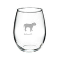 Deep Etched Stemless Red Wine Glass K54137