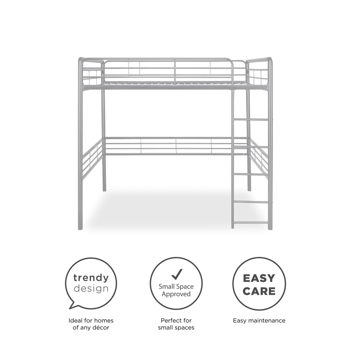 Full Metal Loft Bed Z459452