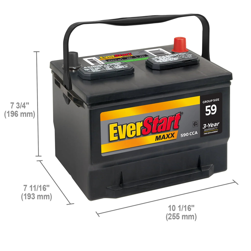 Lead Acid Automotive Battery Group Size 59 12 Volt 590 CCA M452