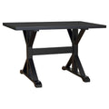 Antique Black Trestle Table Y159