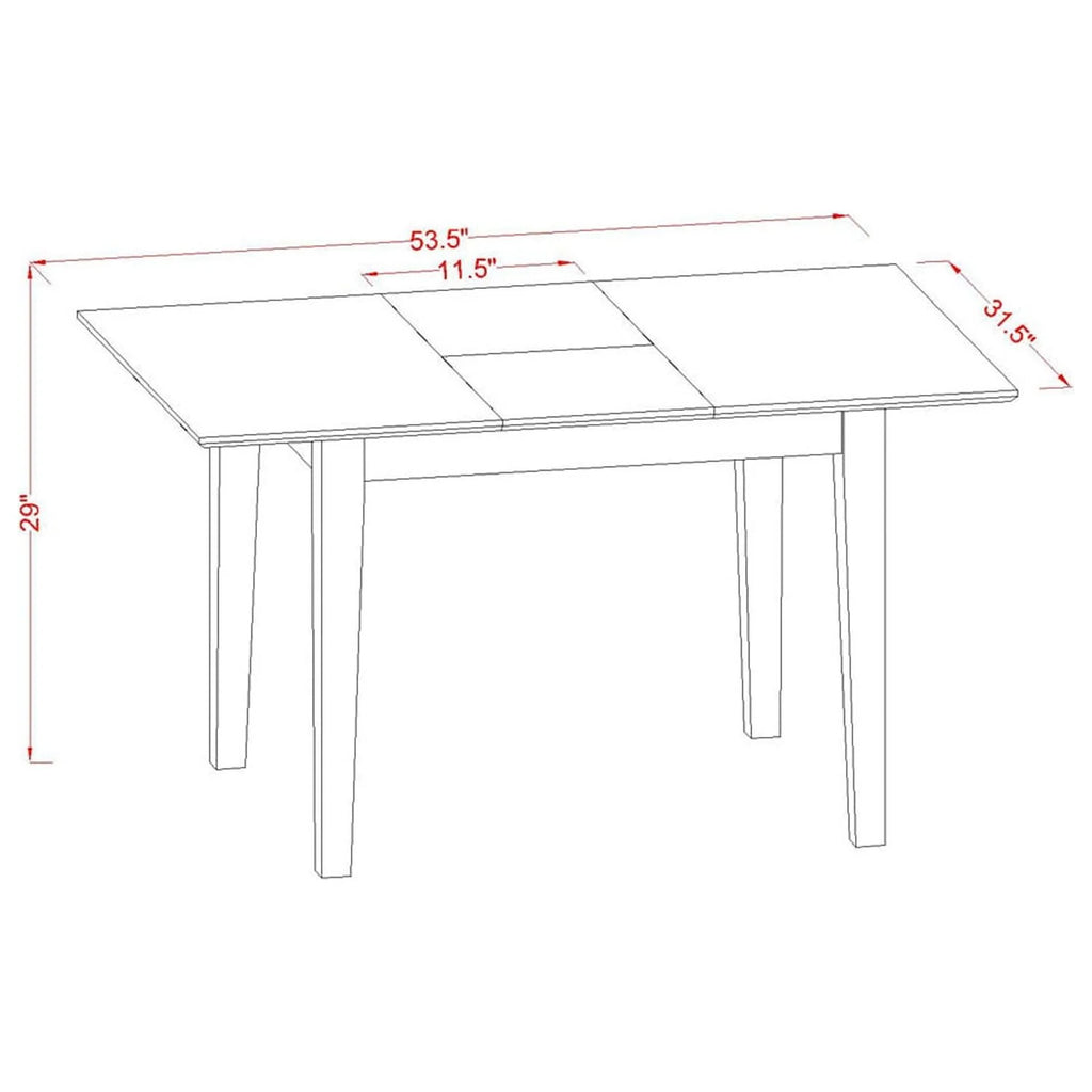 5 Piece Mahogany Wood Dining Set Z121013