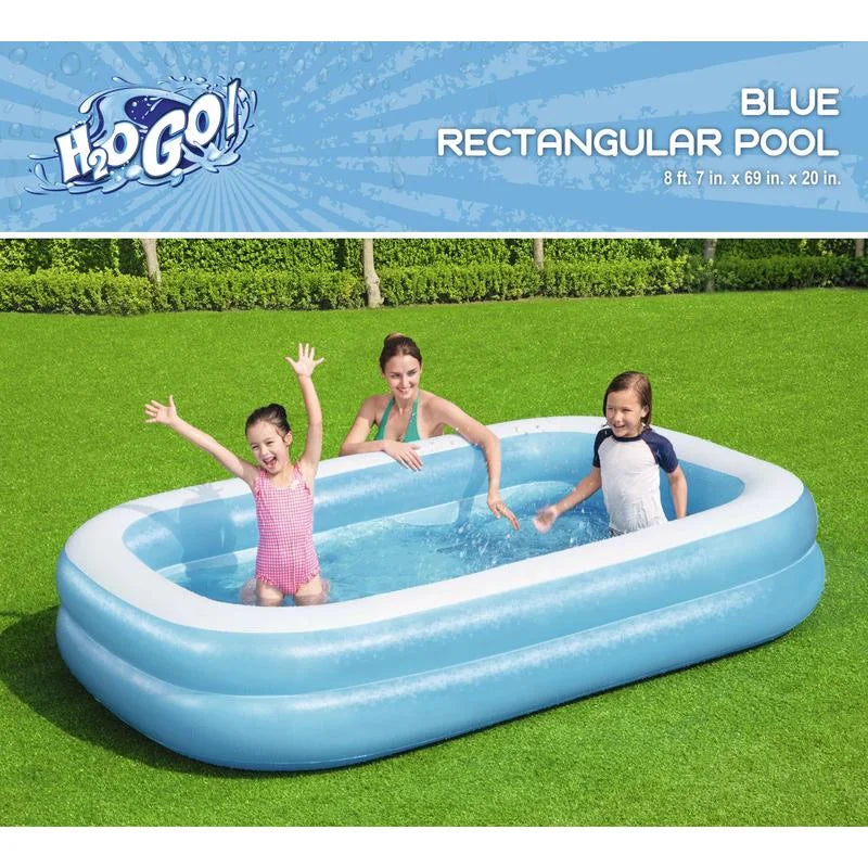 Inflatable Blue Rectangular Family Splash Pool M946