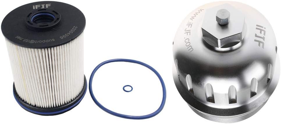 Fuel Filter Housing Cap with Drain Plug Silver Pack of 2 T554344