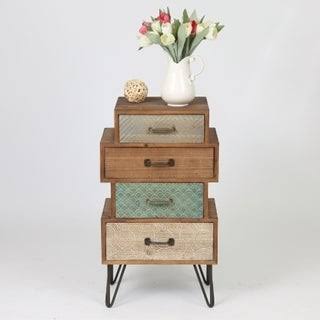 Four Drawer Cabinet End Table K664