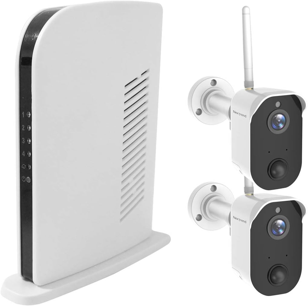 Wireless Battery Powered 1080P Security Camera with Night Vision, 2 Cameras J9659