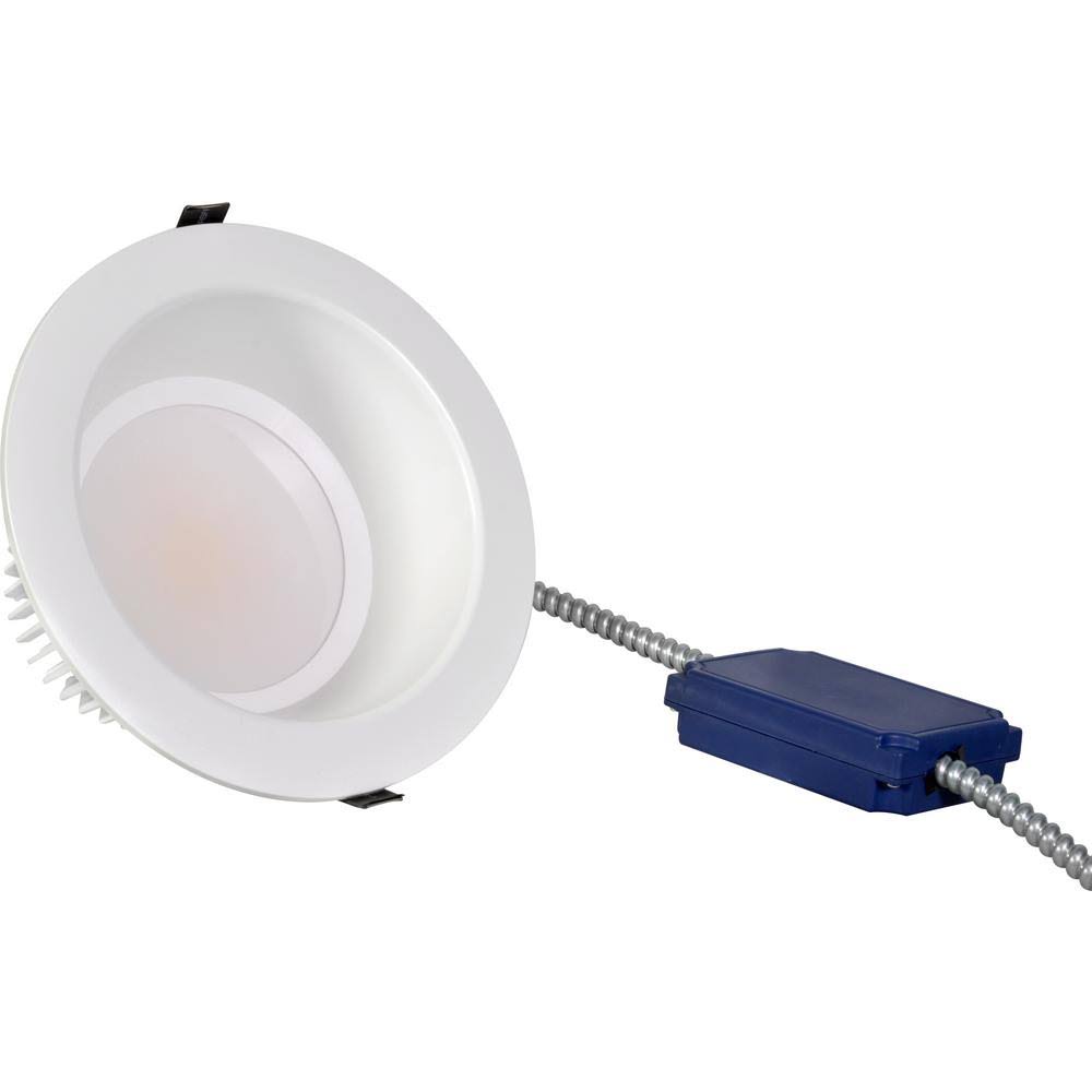 White 8 inch LED Shower Recessed Trim N166865