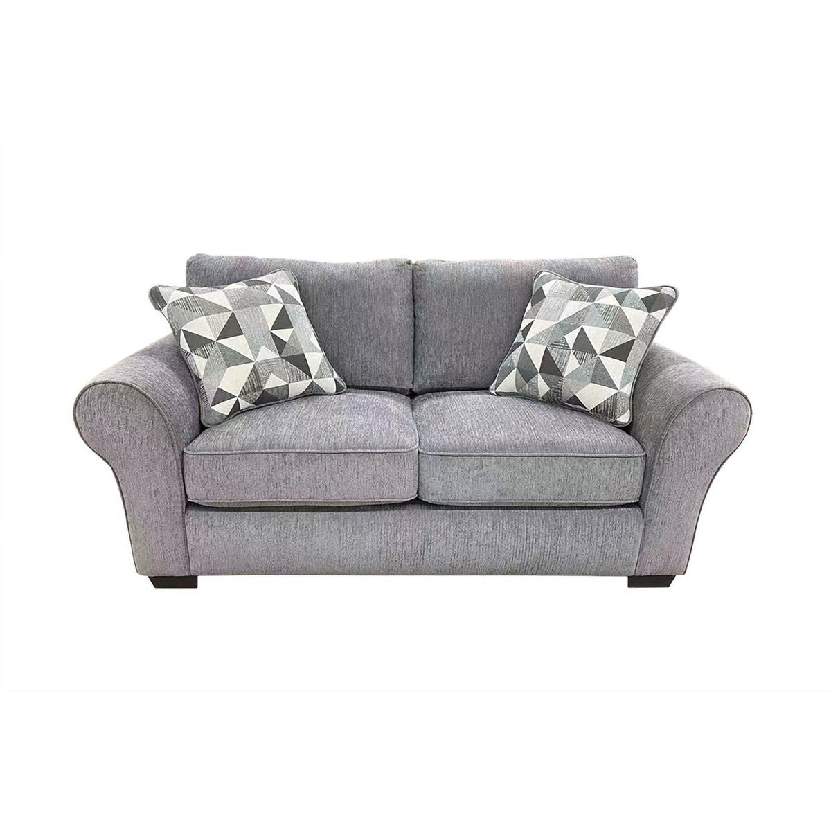 Gray Chenille Reversible Loveseat Z13350