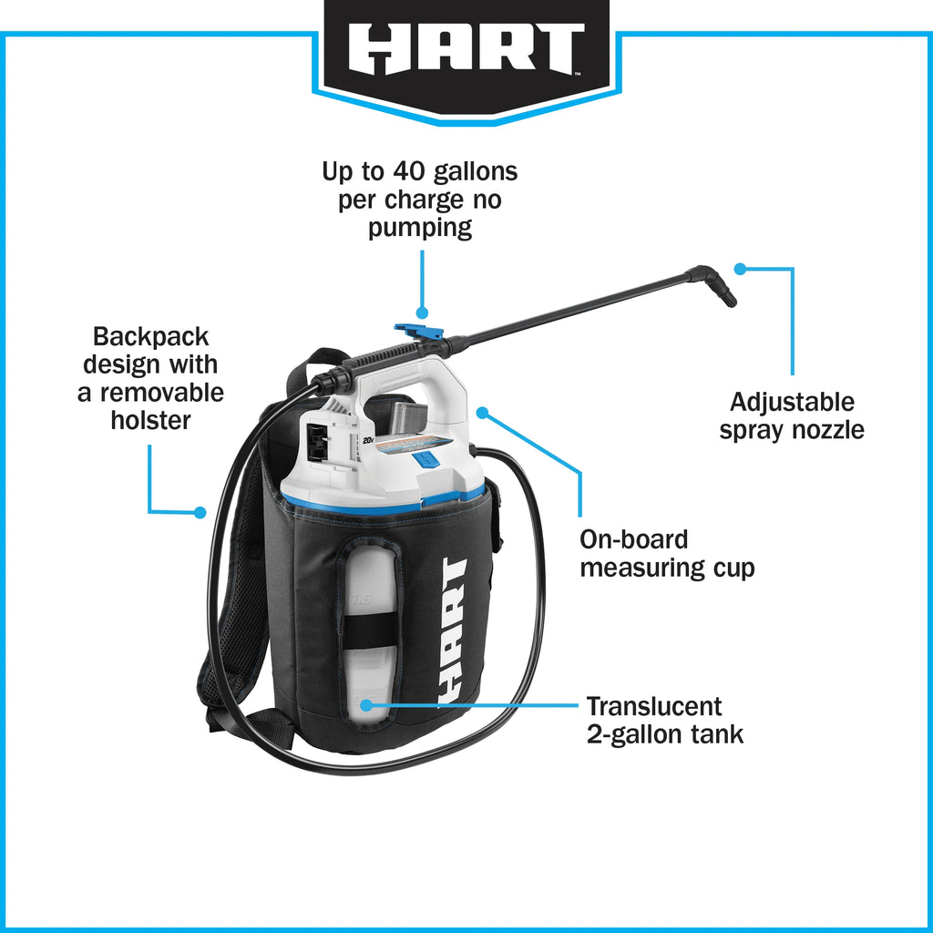 20-Volt 2 Gallon Cordless Backpack Chemical Sprayer Kit X7157