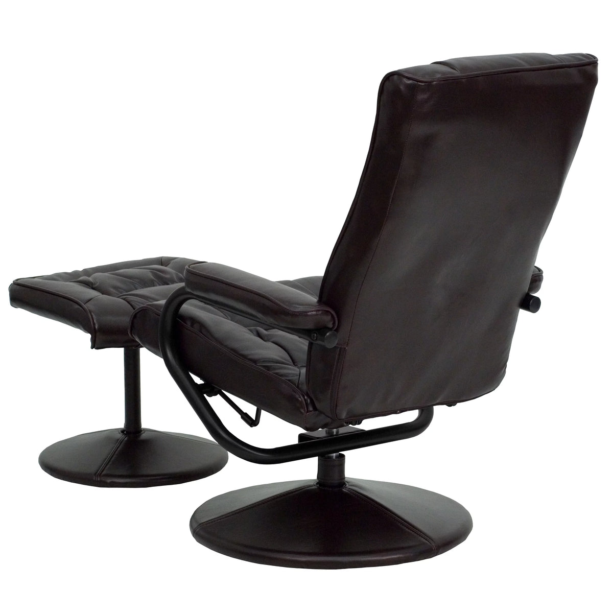 Brown Recliner and Ottoman X232