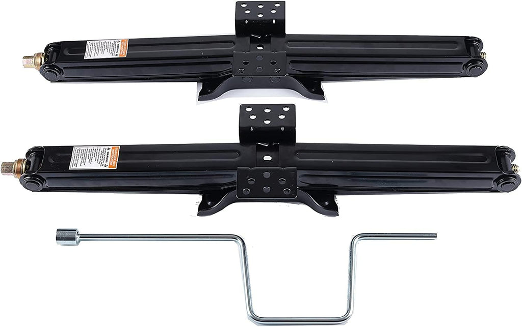 24" Scissor Jacks with Crank Handle, 5000 lbs Capacity, Pack of 2 Z637