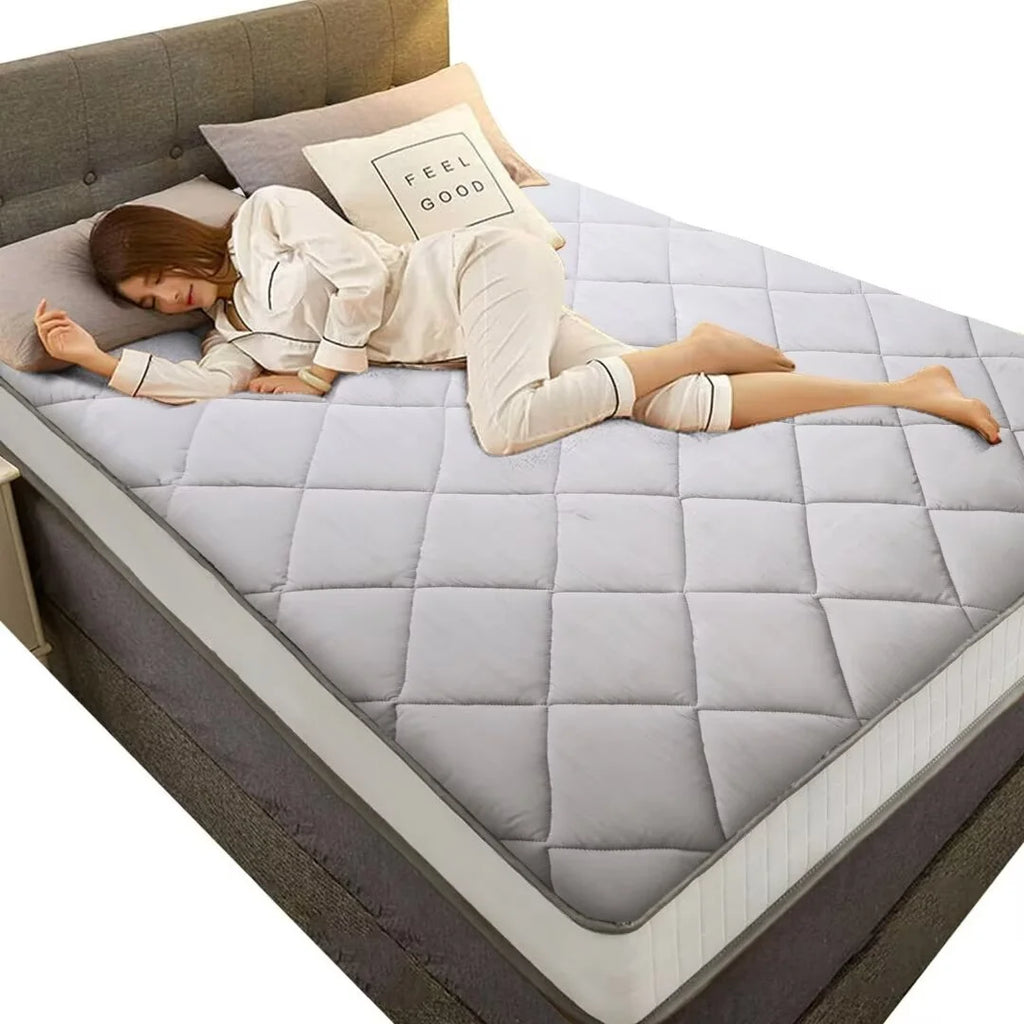 Japanese Floor Mattress Futon Mattress, Foldable Roll Up Mattress, Coffee, Full Size S756