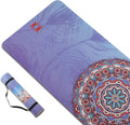Eco Friendly Suede Yoga Mat with Carrying Strap Y387