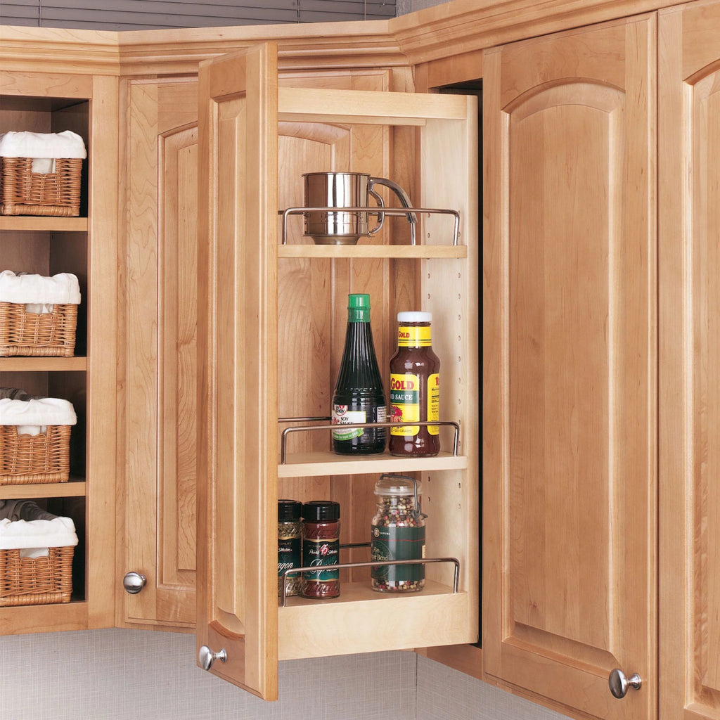 5-Inch Wood Pull Out Wall Cabinet Organizer O984